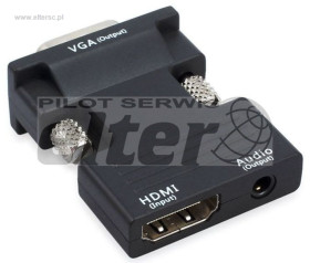Konwerter HDMI na VGA + Audio Wpinany w monitor