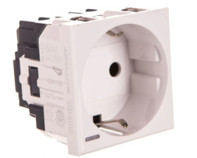 Axolute Gniazdo S 2P+Z 16A białe HD4141