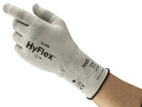 Rękawice robocze Ansell rozmiar: 9zakres: HyFlex 11-318 Szary materiał: Dyneema zerwanie: Tak ścieranie: Xpowłoka: Bez