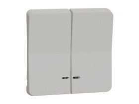 MUREVA STYL Klawisz podwójny z okienkiem IP55 biały MUR39205 SCHNEIDER ELECTRIC