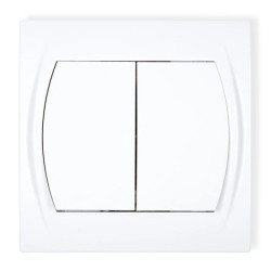 LOGO Łącznik świecznikowy biały LWP-2