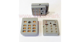 Relay socket 3-pole 11-pin pcb mounting