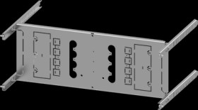Mounting plate, metal, (L x W x H x D) 600 x 600 x 200 x 400 mm, for 3VA12 (250A), 4 pole, fixed installation, 8PQ6000-8BA05