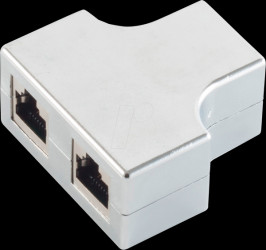 BS75003 2-port Cat.5e connector splitter