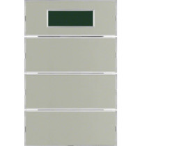 BERKER K.5 Przycisk 3 potrójny z regulacją temperatury i wyświetlaczem stal szl 75663773 HAGER