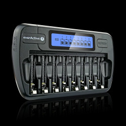 Ładowarka akumulatorów 8x AA/AAA, everActive NC-800
