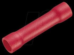 Butt connector, 0.5-1.0 mm², red
