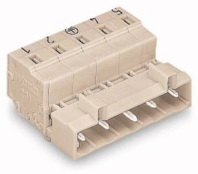 Wtyk MCS-MIDI Classic 4-biegunowy jasnoszary raster 7,5mm 723-604/018-000 /50szt./