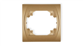 Logo Ramka Pozioma Pojedyncza Złoty Metalik 8Lrh-1