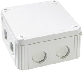 Skrzynka przyłączeniowa Wiska COMBI IND 607/5, IP66/IP67, (D x S x W) 110 x 110 x 66 mm, szary błyszczący, 1 szt.