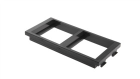 Simon Connect Ramka Cima Podwójna 2Xk45 Pionowa Szary Grafit S62/14