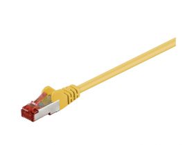 Kabel Patchcord CAT 6 S/FTP PIMF RJ45/RJ45 0.15m żółty