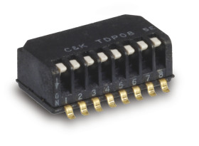 Przełącznik DIP SPST SMD 100 mA (stan ustalony), 25 mA (przełączanie)