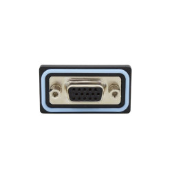 Złącze D-Sub lutowane 15-pinowe Żeński Kątowe Montaż na płytce drukowanej raster 2.29mm