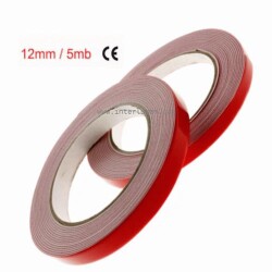 Taśma dwustronna 12mm 5mb czerwona piankowa 6725