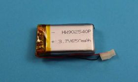 650mAh 3,7V Li-PO 2-PIN 40x30x8mm
