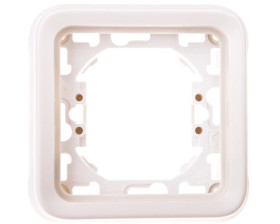 PLEXO55 Ramka pojedyncza biały / ecru 069692