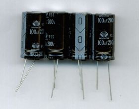 100uF/200V/85C DAEWOO KONDENSATOR ELEKTROLITYCZNY