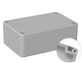 Obudowa ogólnego użytku ekranowana Szary IP66 Silikon, 64 x 98 x 36.4mm, RS PRO 5U3