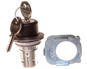 Napęd przełącznika 2 położeniowy O-I 30mm 2x klucz RONIS SB30 z samopowrotem metal mat IP69k Sirius ACT 3SU1060-4LC01-0AA0