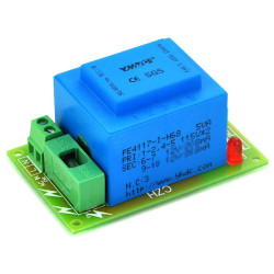 CZH Primary 115VAC, Secondary 12VAC, 5VA Power Transformer Module, D-1005/A, AC12V.