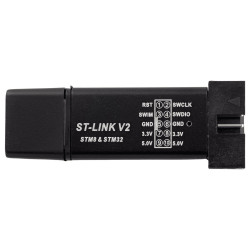 Programator ST-Link V2 do STM32 i STM8 czarny