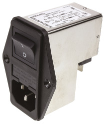 Gniazdo IEC z filtrem 2A C14 Schurter Montaż na panelu