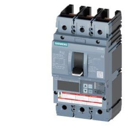Wyłącznik zasilania Siemens 3VA6225-5JP31-2AA0 Zakres ustawienia (Prąd): 100 - 250 A Maksymalne napięcie przełączania: 6