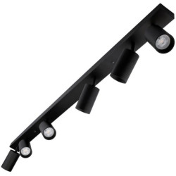 Lampa sufitowa EYES VI reflektor plafon litwa 6xGU10 regulowane tuby kolor czarny MK MEGAKABEL