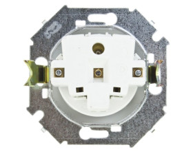 Simon 15 Gniazdo pojedyncze z/u 16A IP20 białe 1591408-030