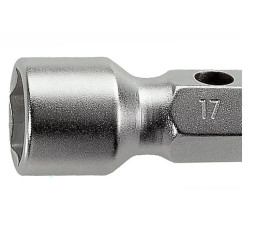 Klucz nasadowy, dł. całkowita: 150 mm, końcówka: Sześciokątna, rozmiar: 14 x 15 mm