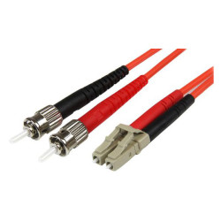 StarTech 50FIBLCST1 1m Multimode 50/125 Duplex Fibre Patch Cable LC - ST