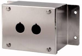 Eaton M22-I2M/SS 118458 Obudowa 2 miejsca montażowe (Ø x W) 22 mm x 84 mm szary 1 szt.