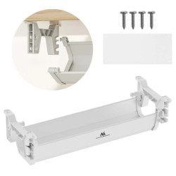 Organizer podbiurkowy na kable/ przedłużacz Maclean, max. obciążenie 5kg, biały, MC-106 W