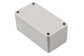 Obudowa ogólnego użytku Poliwęglan szerokość zew. 50 mm długość zew. 95 mm wys. zew. 40 mm Hammond IP65 Jasnoszary