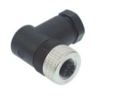 Złącze do samokonfekcjonowania M12 żeńskie kątowe 4-pinowe kod A DeviceNET / CANopen na przewód ELWIKA 4012 PG9