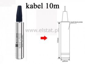 Sonda hydrostatyczna poziomu; 6m; kabel 10m; 0-10V