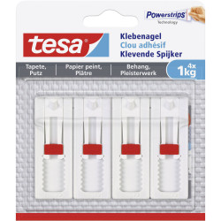 tesa 77774-00009-00 Adhesive Nail white 4pcs strong hold no drilling