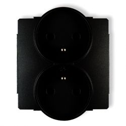 Mechanizm gniazda podwójnego do ramki z uziemieniem 2x2P+Z