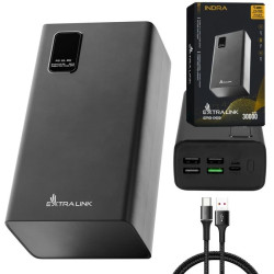 Powerbank Power bank, Fast Charging, USB-C Extralink EPB-069 30000mAh Czarny