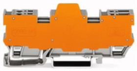 1-wire/1-pin basic terminal block, spring-clamp connection, 0.08-4.0 mm², 8 pole, 16 A, 6 kV, gray, 769-184/769-314