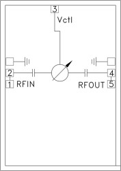 400° Analog Phase Shifter Chip, 5 - 18 GHz