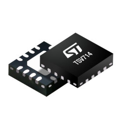 TSV714IQ4T High accuracy (Vio below 200uV) Micropower (10uA) 5V CMOS Op Amp, quad, GBP 150kHz