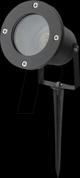 7571 Garden spotlight, GU10 socket, black, IP65