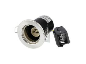 VT-701 Oczko halogenowe Spot trzonek: GU10 okrągła IP20 satynowy nikiel 3680 V-TAC