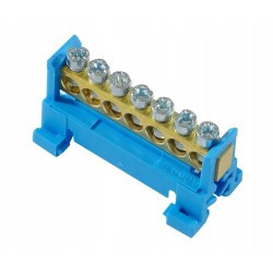 Listwa zaciskowa niska podstawa - 7 niebieska PAWBOL E.4023