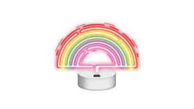 Neon Na Podstawce Led Tęcza Multikolor Nne09 Neolia