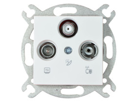 KARRE Gniazdo TV-2xSAT białe 90963653 VIKO PANASONIC