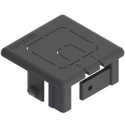 Zaślepka pasuje do rowka 10mm Szary Przykrywka PP pasujący profil 40