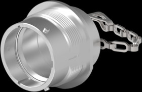 Dust cap, aluminum, for connector, HDC34-18